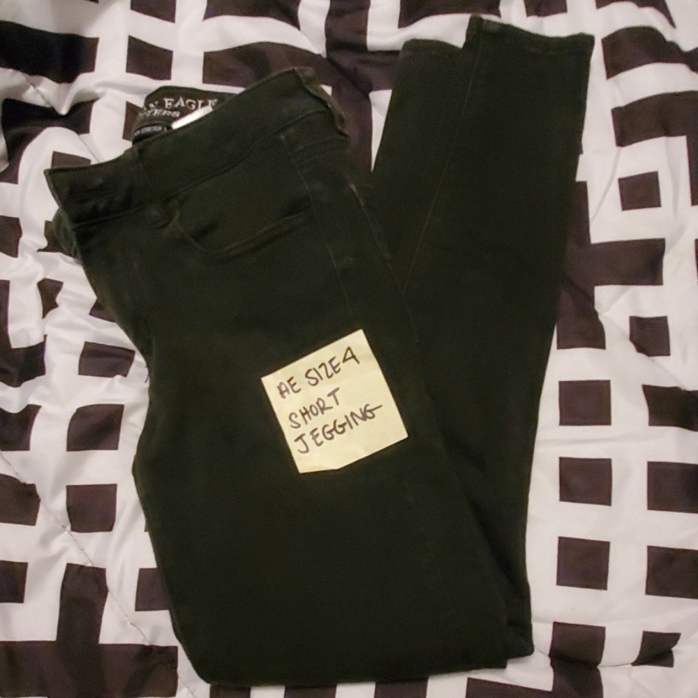 Black American Eagle Jeggings Size 4
